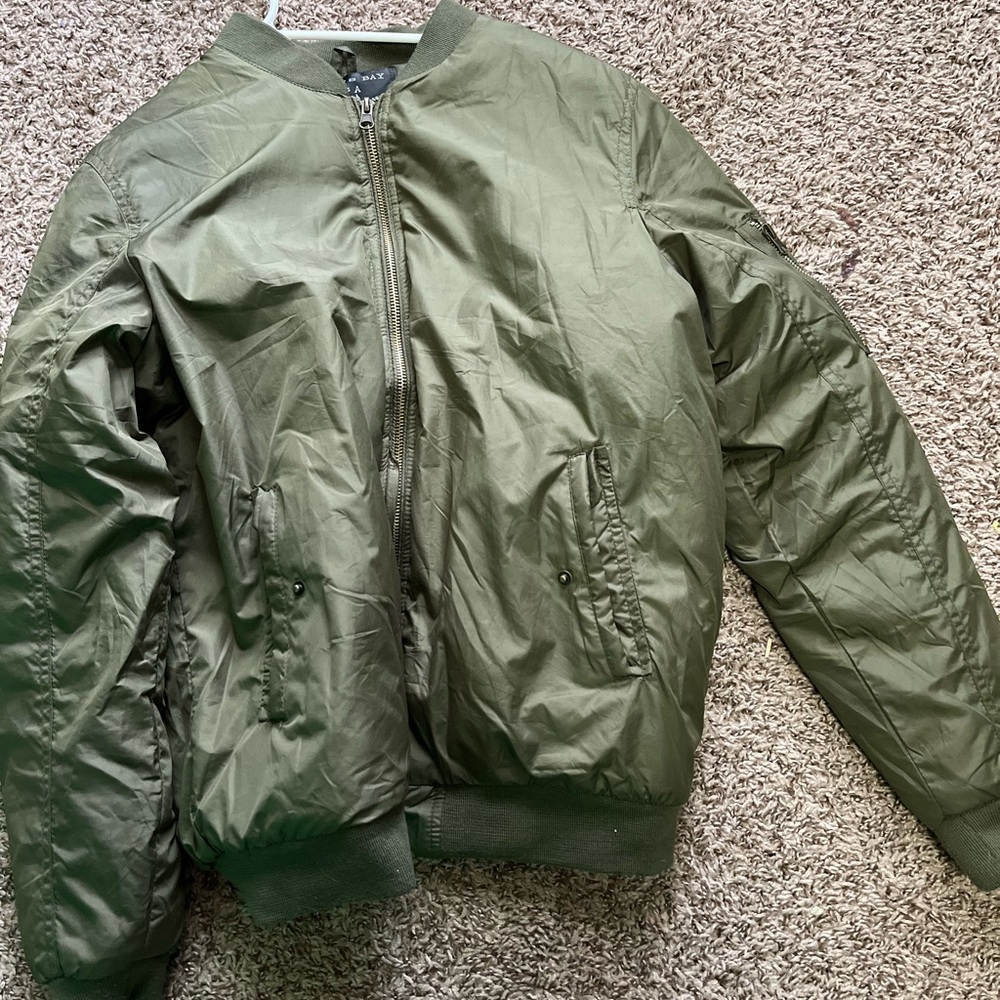 Bomber Jacket Green Size Small